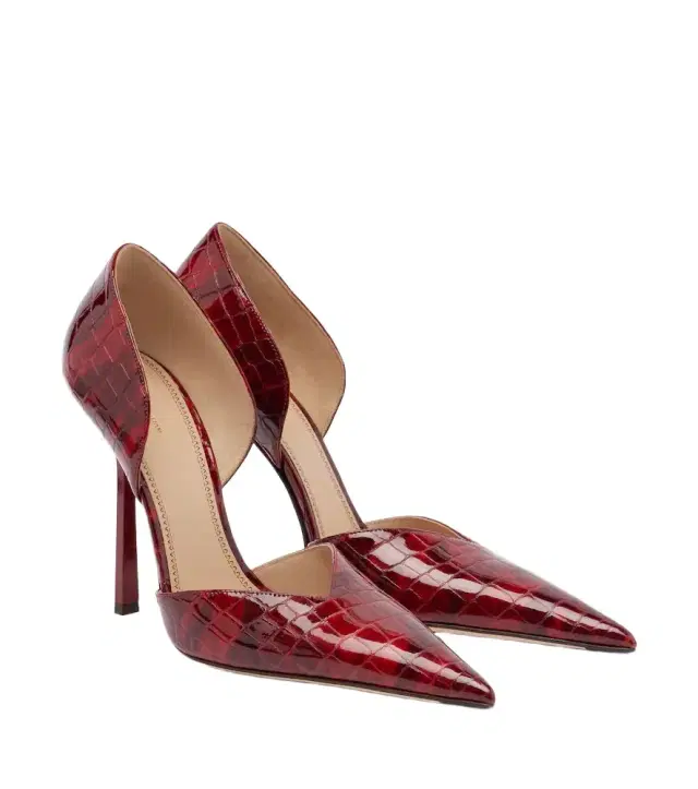 Victoria Beckham Victoria croc-effect leather pumps