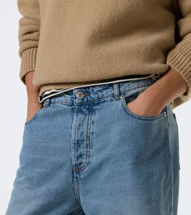 AMI PARIS Faded wide-leg jeans | Thumbnail 4