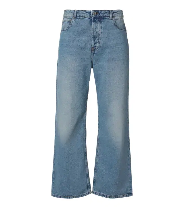 AMI PARIS Faded wide-leg jeans