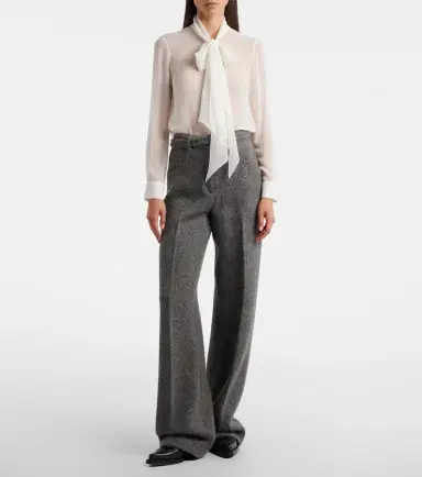 Gabriela Hearst Shildon tie-neck silk blouse | Thumbnail 3 Gabriela Hearst Shildon tie-neck silk blouse | Thumbnail 3