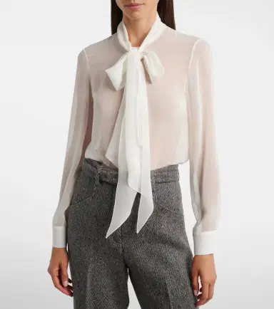Gabriela Hearst Shildon tie-neck silk blouse | Thumbnail 5 Gabriela Hearst Shildon tie-neck silk blouse | Thumbnail 5