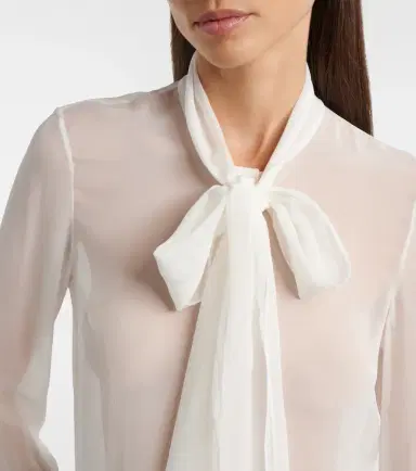 Gabriela Hearst Shildon tie-neck silk blouse | Thumbnail 6 Gabriela Hearst Shildon tie-neck silk blouse | Thumbnail 6