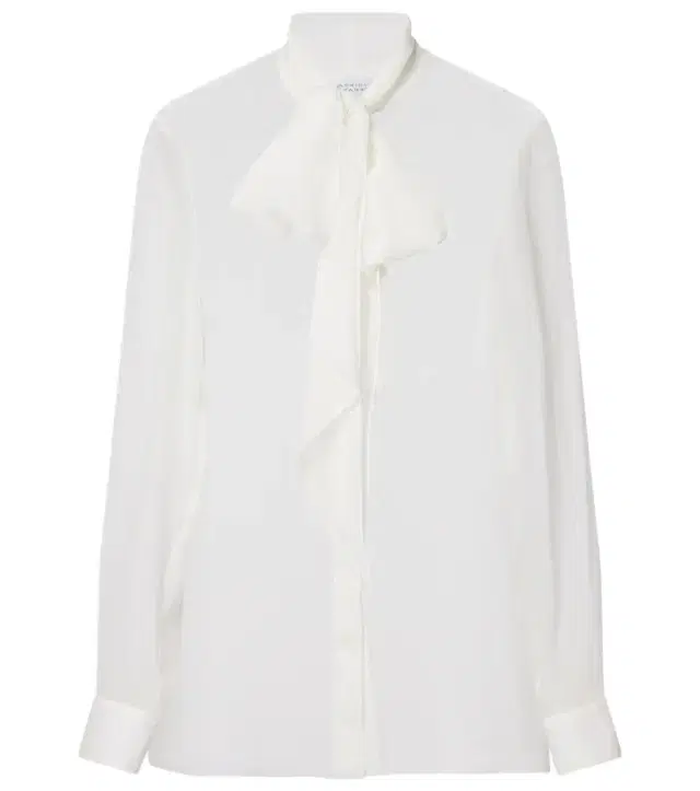 Gabriela Hearst Shildon tie-neck silk blouse