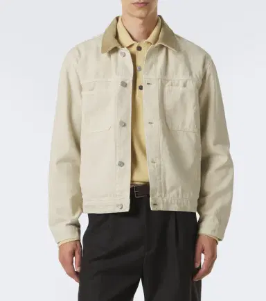 Frame Suede-trimmed cotton field jacket | Thumbnail 3 Frame Suede-trimmed cotton field jacket | Thumbnail 3