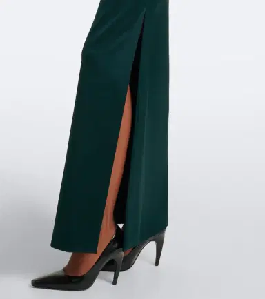 Max Mara Ruched embellished satin gown | Thumbnail 3