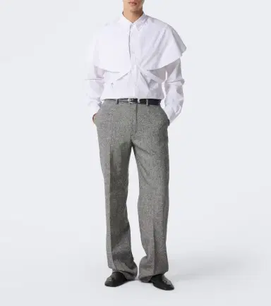Dries Van Noten Caped cotton poplin shirt | Thumbnail 4