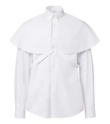 Dries Van Noten Caped cotton poplin shirt | Thumbnail 1
