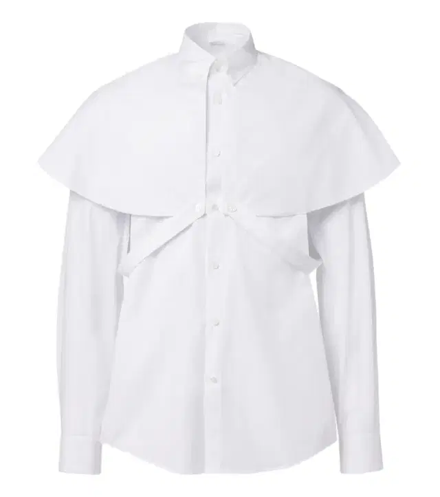 Dries Van Noten Caped cotton poplin shirt