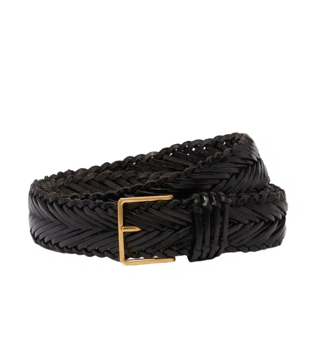 The Row Braided leather belt