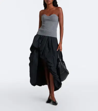 Jil Sander Wool-blend bustier top | Thumbnail 4