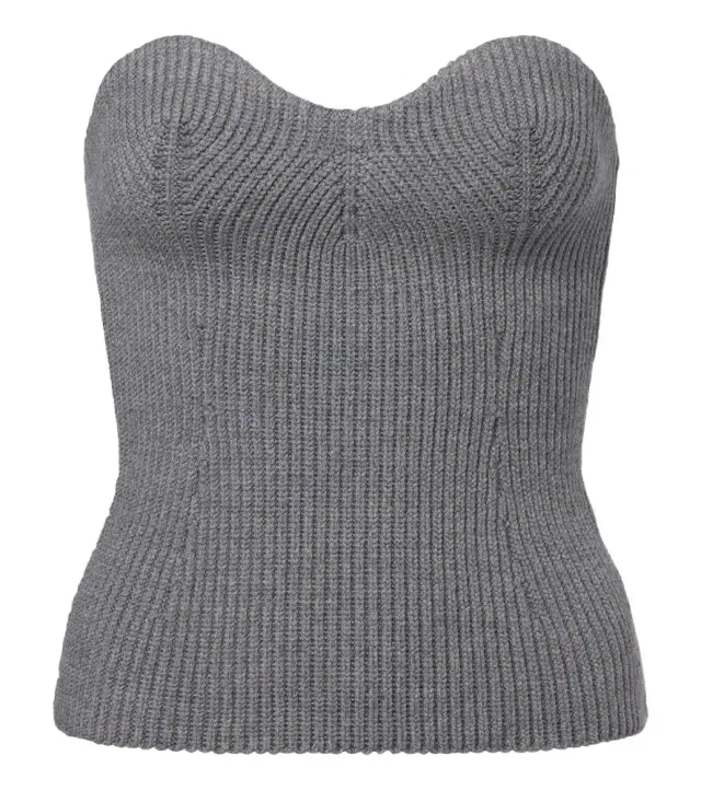 Jil Sander Wool-blend bustier top