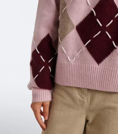 Arch4 Sloane argyle cashmere sweater | Thumbnail 6