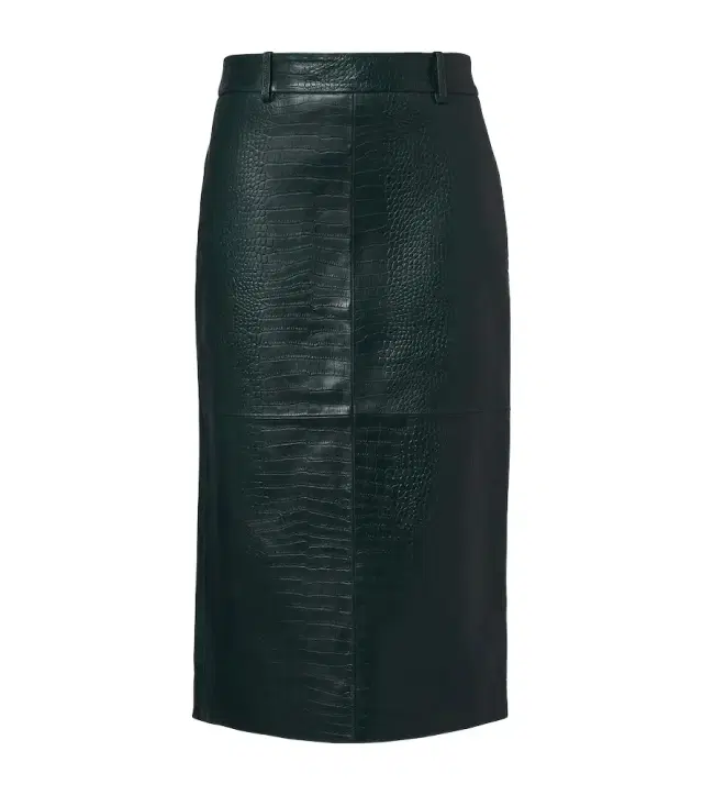 The Frankie Shop Taney croc-effect leather pencil skirt