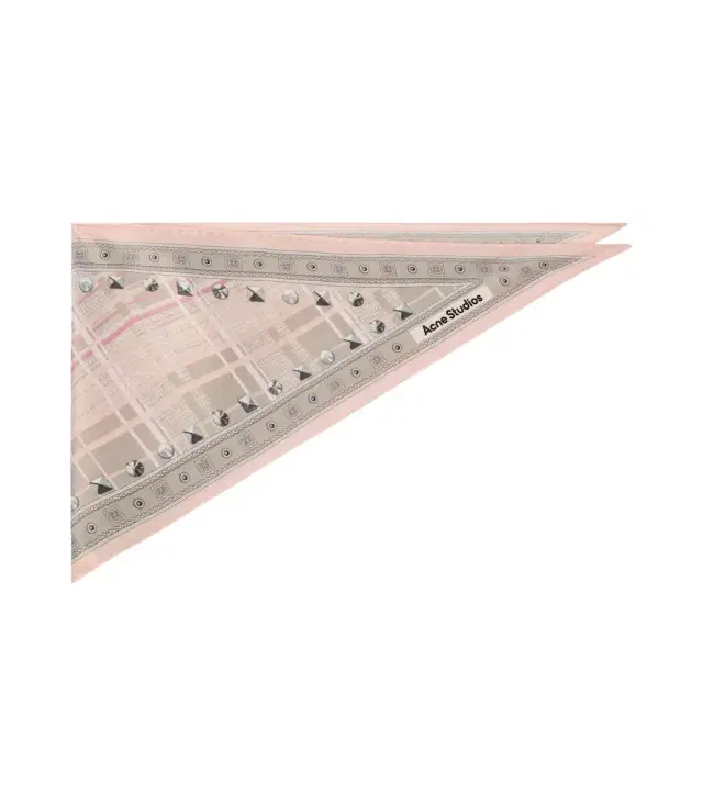 Acne Studios Printed silk satin scarf