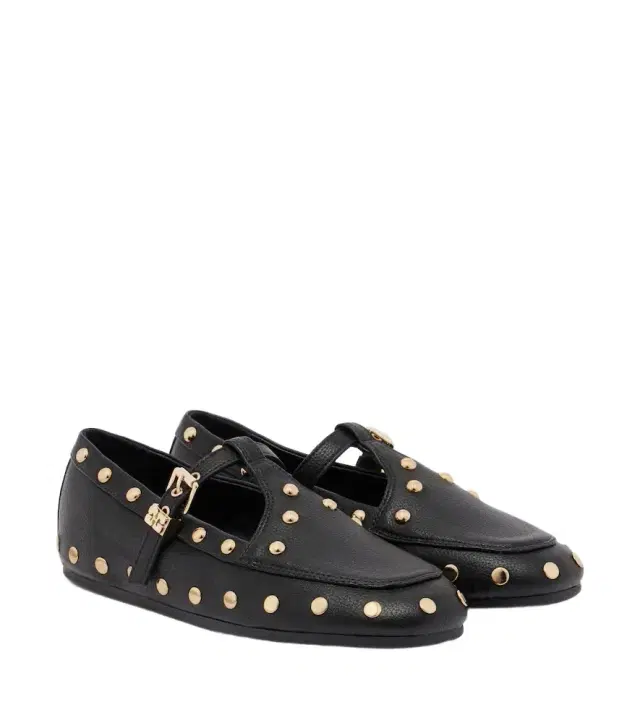 Ganni Mary Jenny studded flats