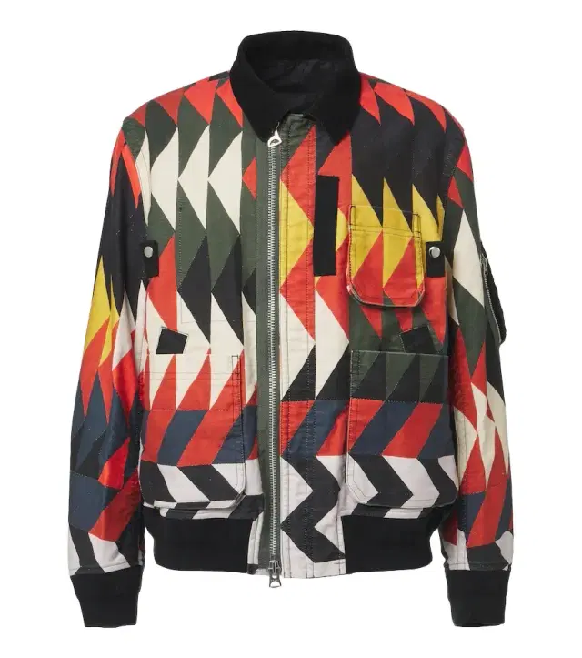 Sacai x A. P.C. Quilts printed blouson jacket