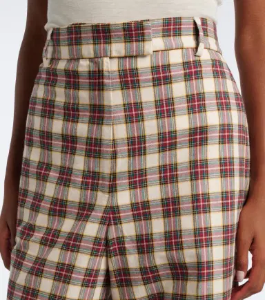 Dries Van Noten Plaid cotton flannel wide-leg pants | Thumbnail 2 Dries Van Noten Plaid cotton flannel wide-leg pants | Thumbnail 2