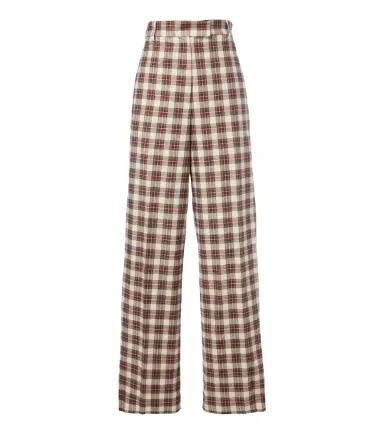 Dries Van Noten Plaid cotton flannel wide-leg pants | Thumbnail 1 Dries Van Noten Plaid cotton flannel wide-leg pants | Thumbnail 1