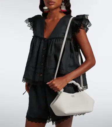 Ganni Bou Mini leather top-handle bag | Thumbnail 4