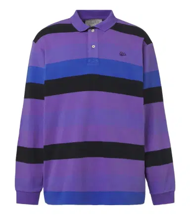 ERL Striped cotton jersey polo shirt | Thumbnail 1