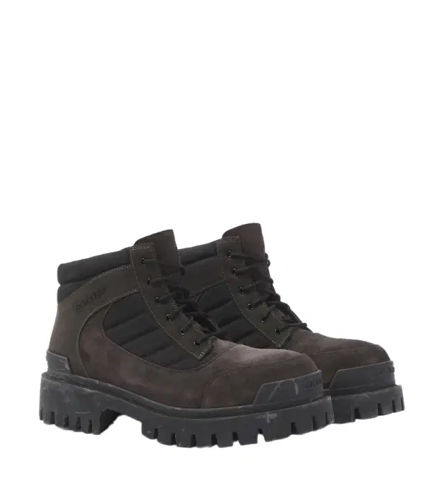 Balenciaga Combat Strike suede-trimmed lace-up boots