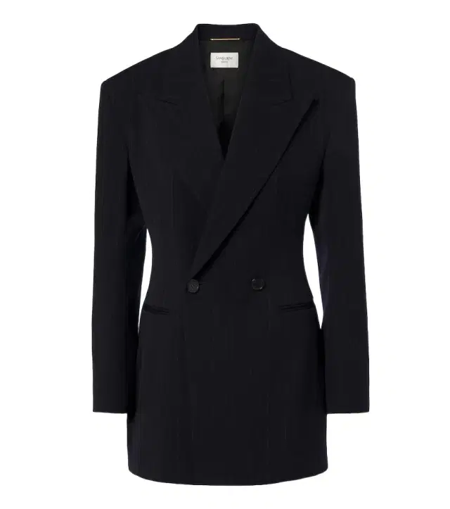 Saint Laurent Chalk stripe double-breasted wool blazer