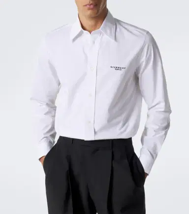 Givenchy Logo embroidered cotton poplin shirt | Thumbnail 2