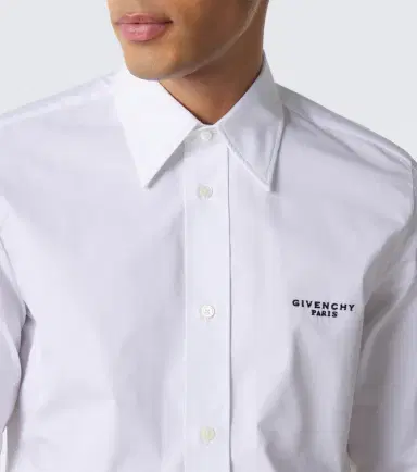 Givenchy Logo embroidered cotton poplin shirt | Thumbnail 5