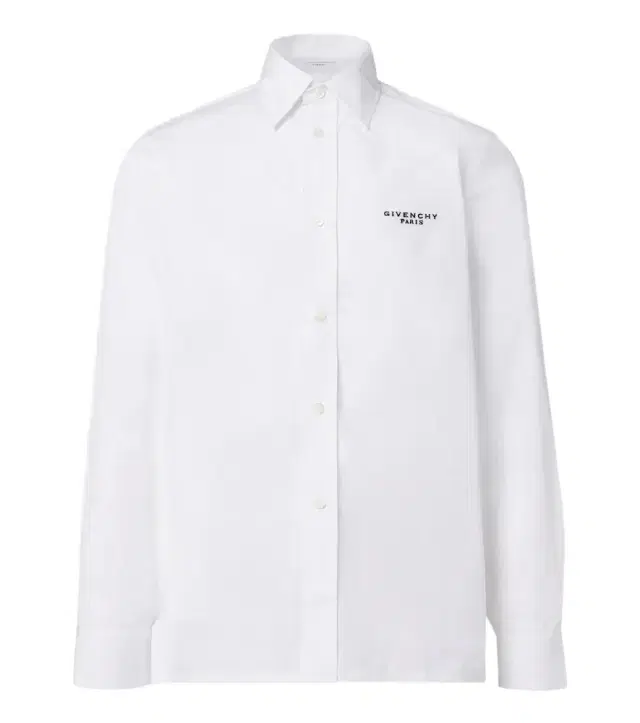 Givenchy Logo embroidered cotton poplin shirt