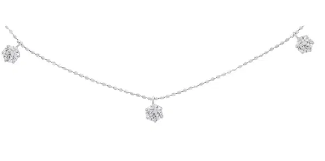 Wish Fine Jewelry 2.0ct Diamond 18K Gold Station Necklace
