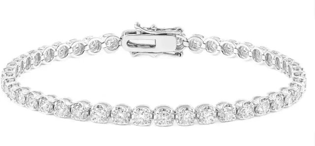 Wish Fine Jewelry 5.00ct Diamond 18K Gold Tennis Bracelet