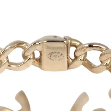 Chanel Chanel Chain CC Cuff Bracelet Light Gold | Thumbnail 5