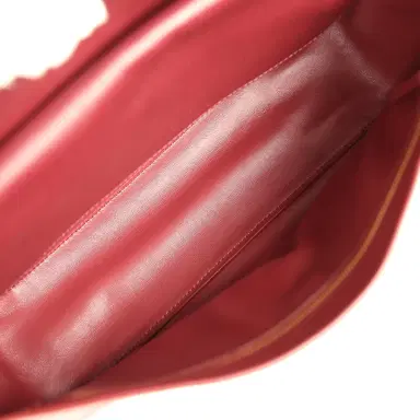 Chanel Chanel Maxi "Souplissimo" Small Flap Bag Dark Burgundy Grained Calfskin Gold Hardware | Thumbnail 9