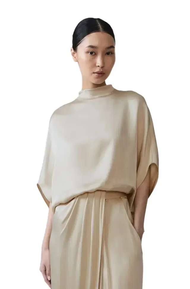 Lapointe Satin Cape Tee