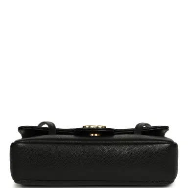 Chanel Chanel Mini Preppy Coco Clutch with Straps Black Shiny Caviar Brushed Gold Hardware | Thumbnail 6