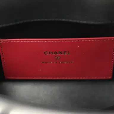 Chanel Chanel Mini Preppy Coco Clutch with Straps Black Shiny Caviar Brushed Gold Hardware | Thumbnail 9