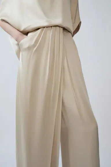 Lapointe Satin Draped Relaxed Pant | Thumbnail 3 Lapointe Satin Draped Relaxed Pant | Thumbnail 3