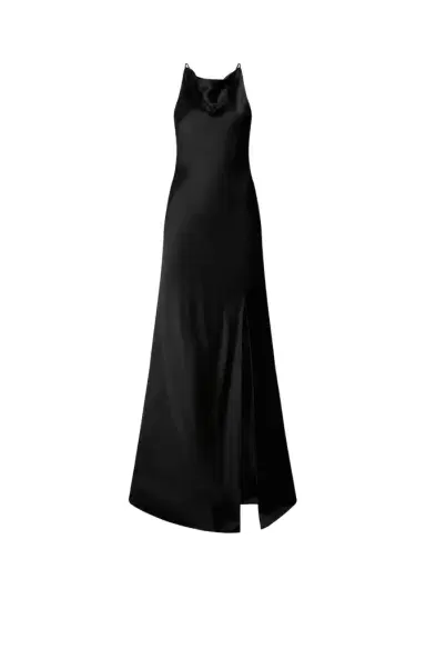 Lapointe Satin Halter Gown | Thumbnail 1 Lapointe Satin Halter Gown | Thumbnail 1
