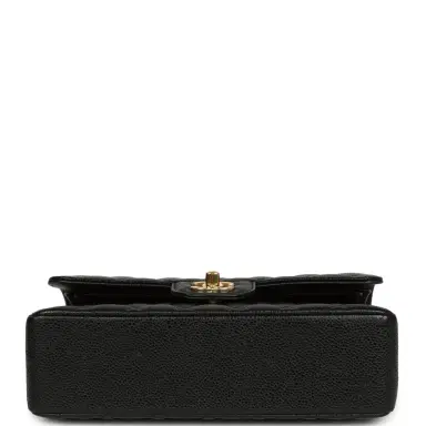 Chanel Chanel Small Classic Double Flap Bag Black Caviar Gold Hardware | Thumbnail 6