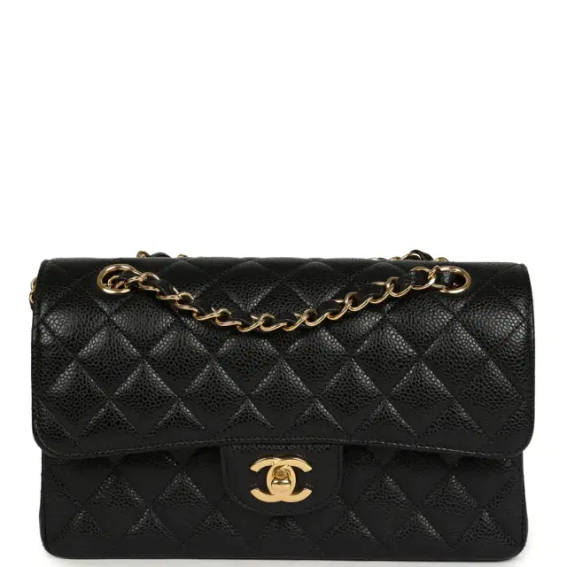 Chanel Chanel Small Classic Double Flap Bag Black Caviar Gold Hardware