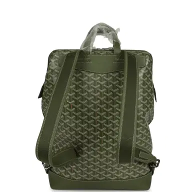 goyard Goyard Goyardine Cisalpin Backpack Khaki Palladium Hardware | Thumbnail 4 goyard Goyard Goyardine Cisalpin Backpack Khaki Palladium Hardware | Thumbnail 4