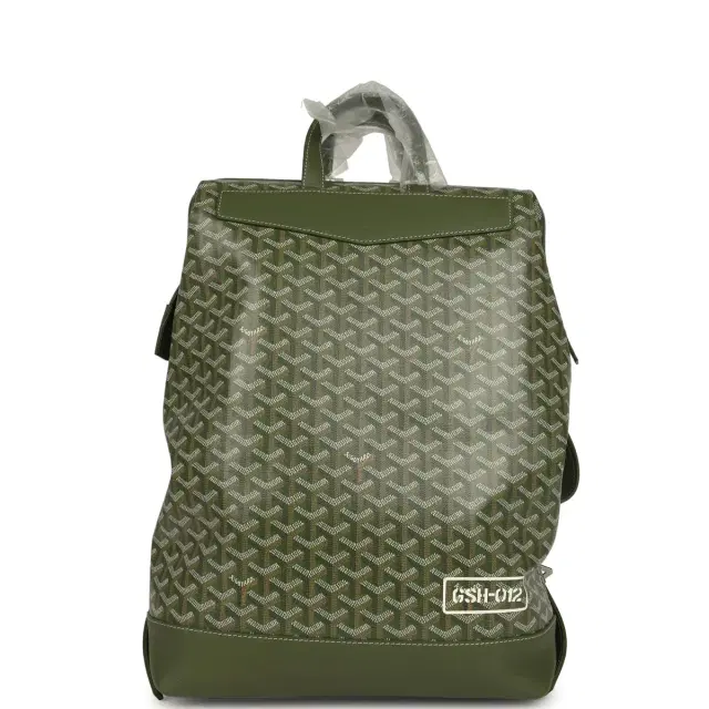 goyard Goyard Goyardine Cisalpin Backpack Khaki Palladium Hardware