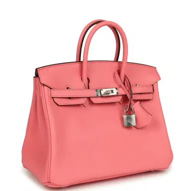 HERMÈS Hermes Birkin 25 Rose D'Ete Swift Palladium Hardware | Thumbnail 2