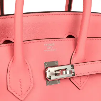 HERMÈS Hermes Birkin 25 Rose D'Ete Swift Palladium Hardware | Thumbnail 7