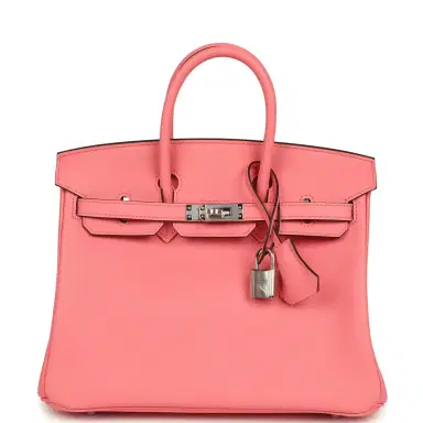 HERMÈS Hermes Birkin 25 Rose D'Ete Swift Palladium Hardware | Thumbnail 1