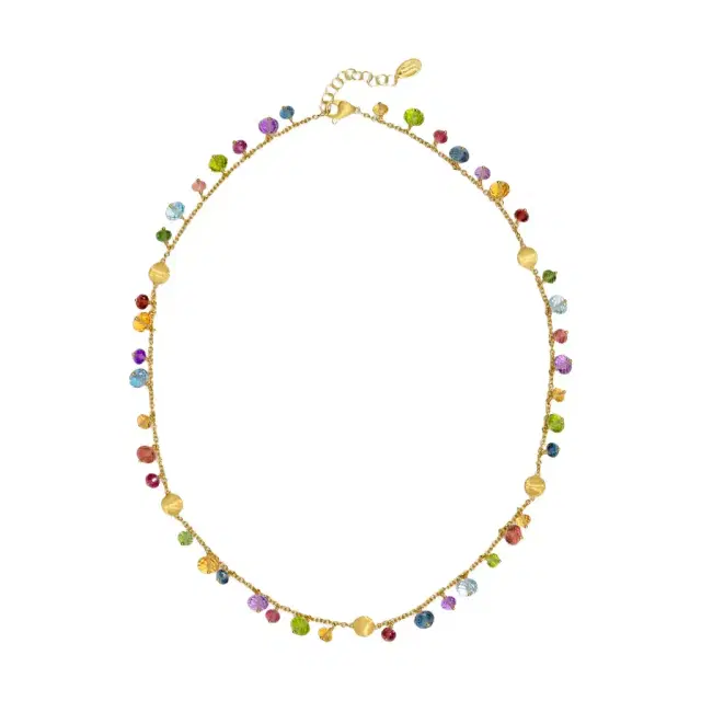MARCO BICEGO Marco Bicego Africa Multi-Gemstone 18K Yellow Gold Necklace by The Solist