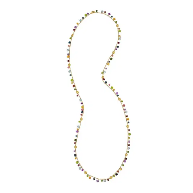 MARCO BICEGO Marco Bicego Africa Multi-Gemstone 18K Yellow Gold Station Necklace by The Solist