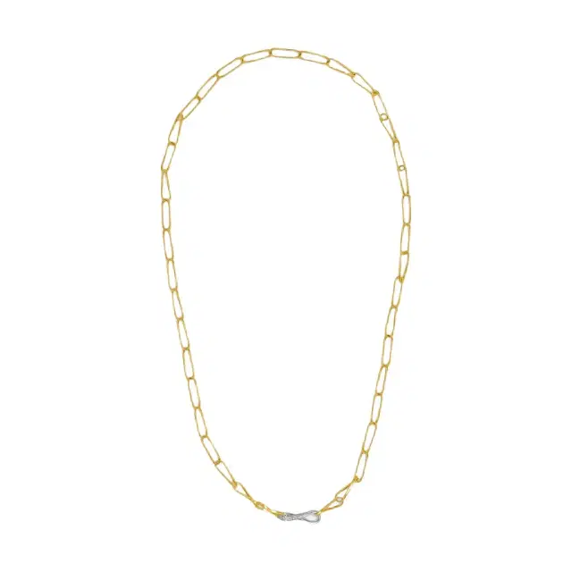 MARCO BICEGO Marco Bicego Marrakech Onde 18K Yellow & White Gold Diamond Necklace by The Solist