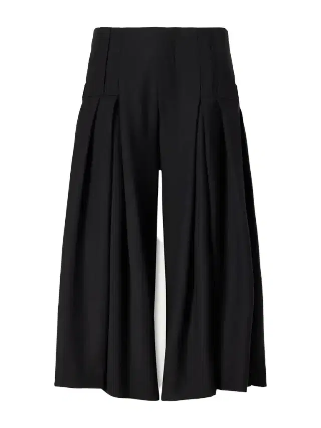 LIBEROWE Pleated Wool-fresco Culotte Shorts