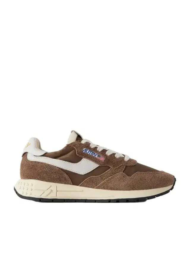 Autry Reelwind Low Suede-trimmed Leather Sneakers